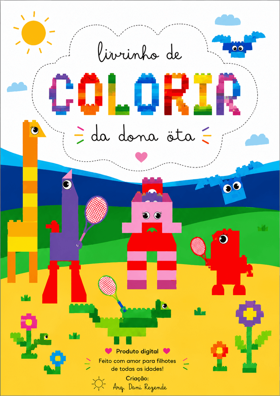 Capa do Livrinho de Colorir da Dona Öta