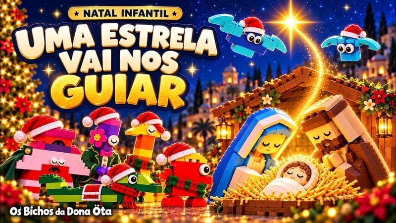Vídeo Uma Estrela Vai Nos Guiar — música de Natal dos Bichos da Dona Öta no YouTube